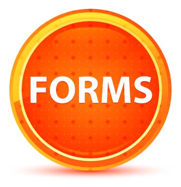 Formlar Doğal Turuncu Yuvarlak Düğme