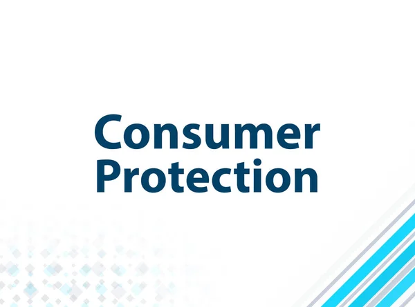 Consumer Protection Modern Flat Design Blue Abstract Background