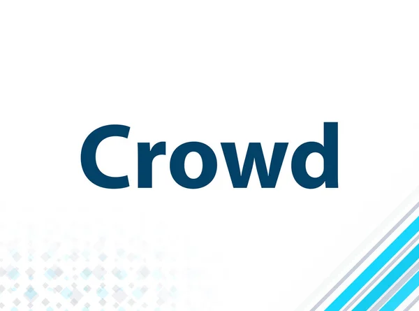 Crowd Modern Flat Design Blue Abstract background — стоковое фото