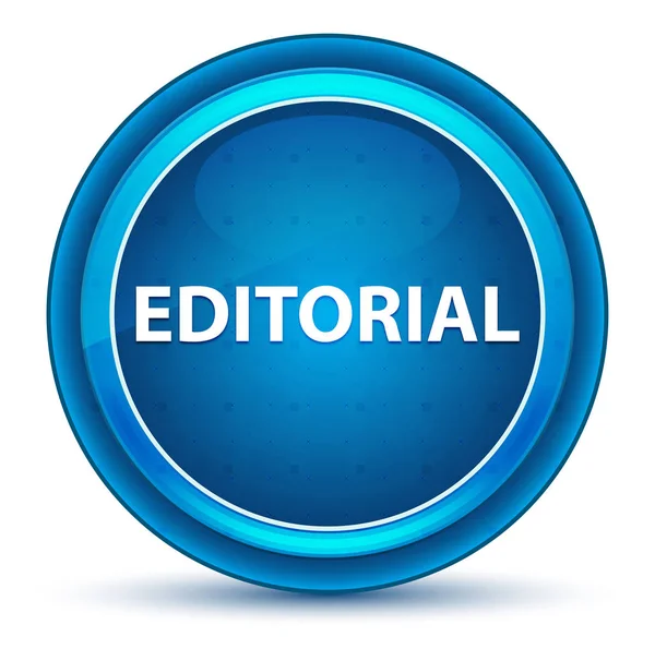 Editoryal Eyeball Mavi Yuvarlak Düğme