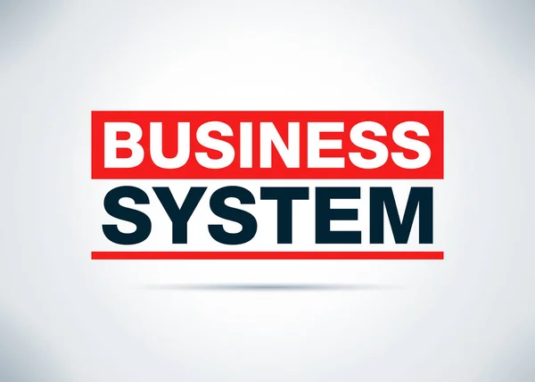 Business System Astratto Sfondo piatto Design Illustrazione — Foto Stock