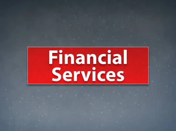 Financial Services Red Banner Abstract Background — Stock Photo, Image