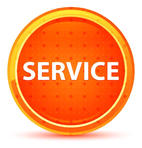 Service Natural Orange Round Button — Stock Photo, Image