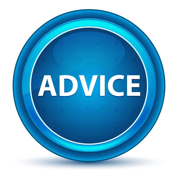 Advice Eyeball Blue Round Button — Stock Photo, Image