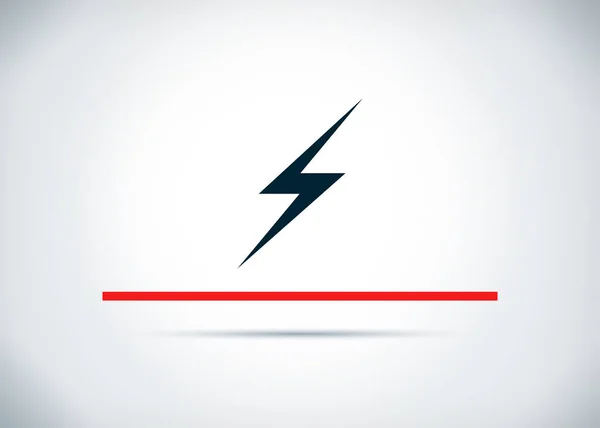 Lightning icon abstract flat background design illustration — Stock Photo, Image