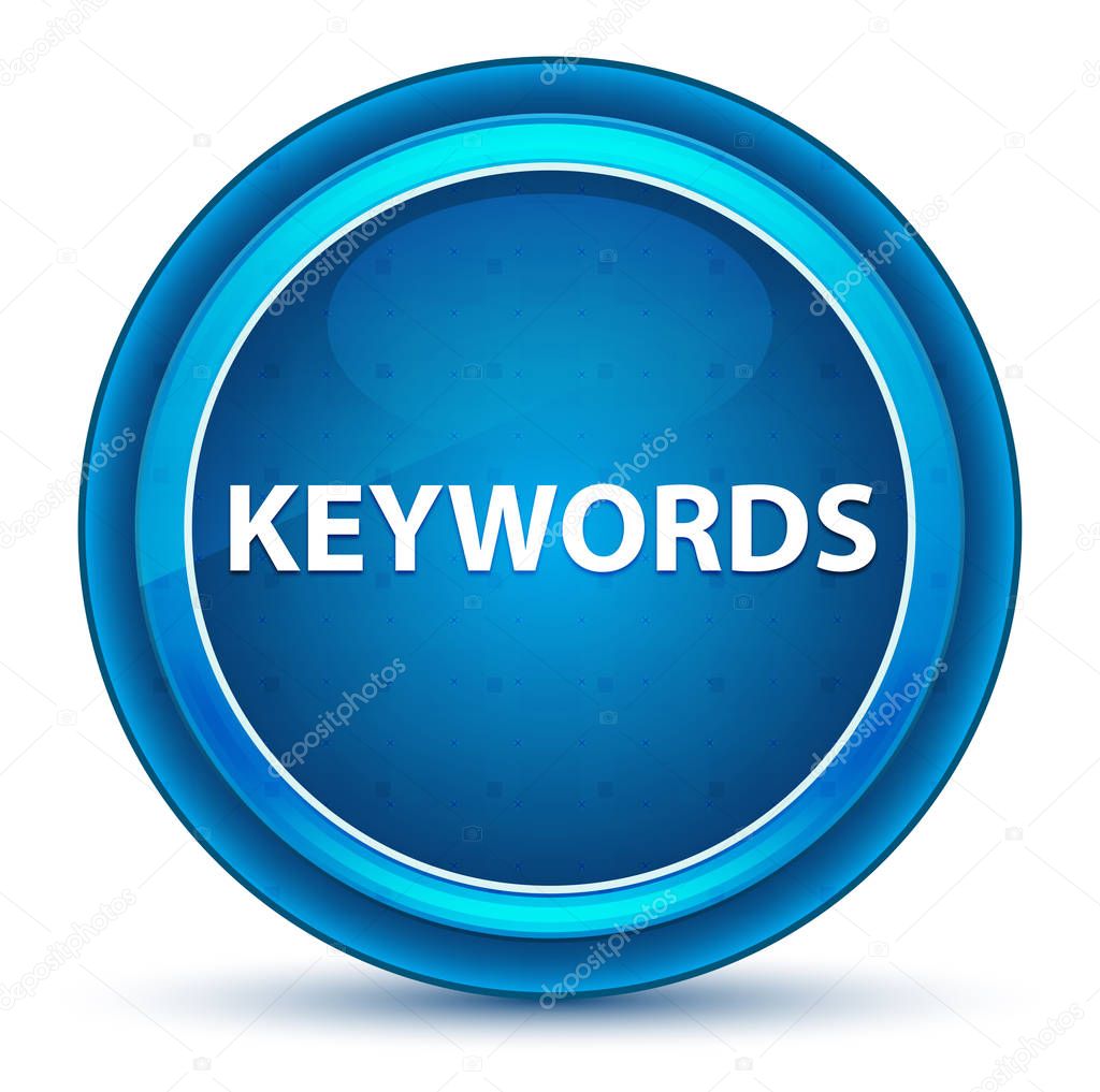 Keywords Eyeball Blue Round Button