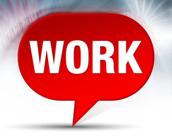 Work Red Bubble Background — Stock Photo, Image