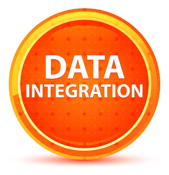 Integración de datos Botón redondo naranja natural —  Fotos de Stock