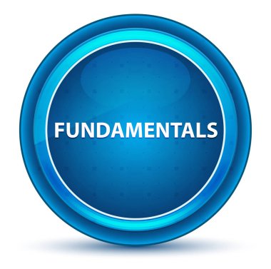 Temelleri Eyeball Mavi Yuvarlak Düğme