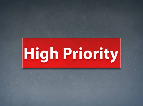 Banner vermelho de alta prioridade Fundo abstrato — Fotografia de Stock