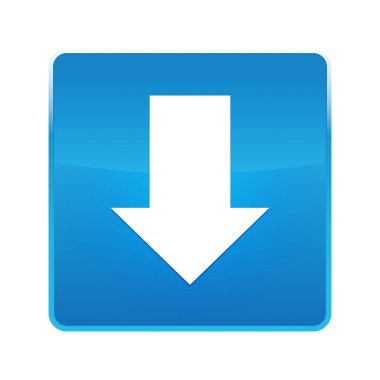 Kutsal kişilerin resmi parlak mavi kare düğme download