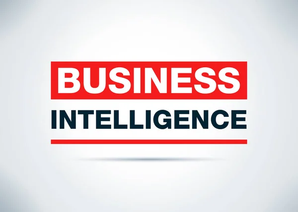 Business Intelligence Abstract Flat Background Design Illustrati
