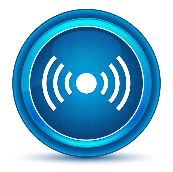 Network signal icon eyeball blue round button — Stock Photo, Image