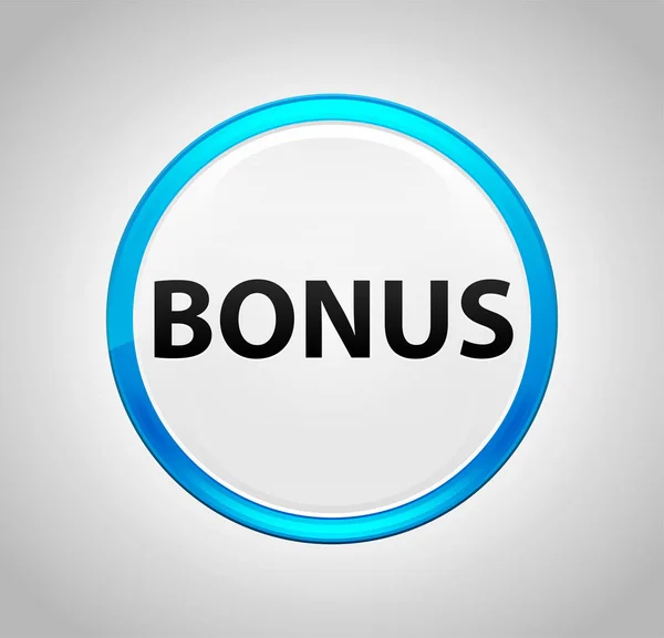 Pulsante blu rotondo bonus — Foto Stock