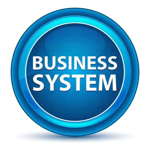 Business System Eyeball blauwe ronde knop — Stockfoto