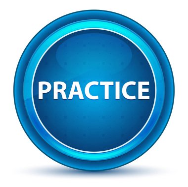 Uygulama Eyeball Mavi Yuvarlak Düğme