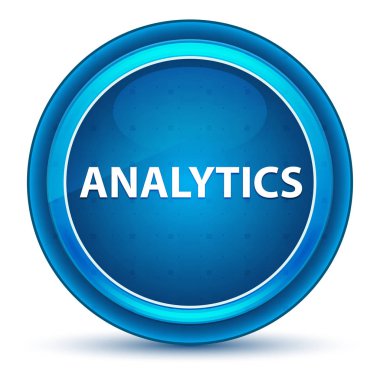 Analytics Eyeball Mavi Yuvarlak Düğme