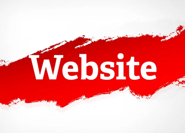 Webbplats röd pensel abstrakt bakgrund illustration — Stockfoto