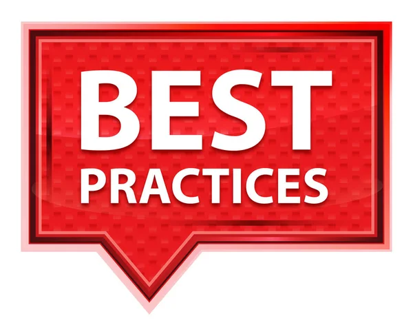 Best Practices neblig rosa Banner Knopf — Stockfoto