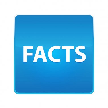 Gerçekler parlak mavi kare düğmesi