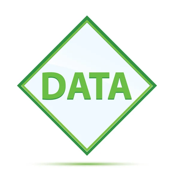 Data moderno astratto pulsante diamante verde — Foto Stock