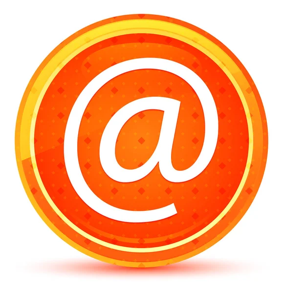 Email address icon natural orange round button