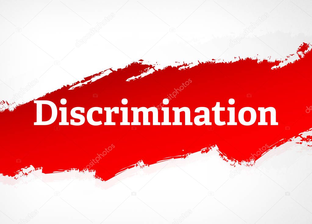 Discrimination Red Brush Abstract Background Illustration