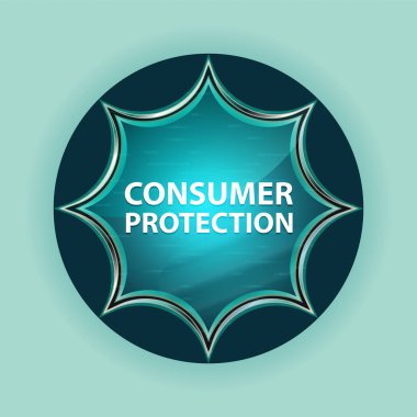 Tüketici Koruma büyülü camsı güneş patlaması mavi düğme gökyüzü mavi