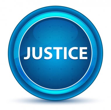 Adalet Eyeball Mavi Yuvarlak Düğme