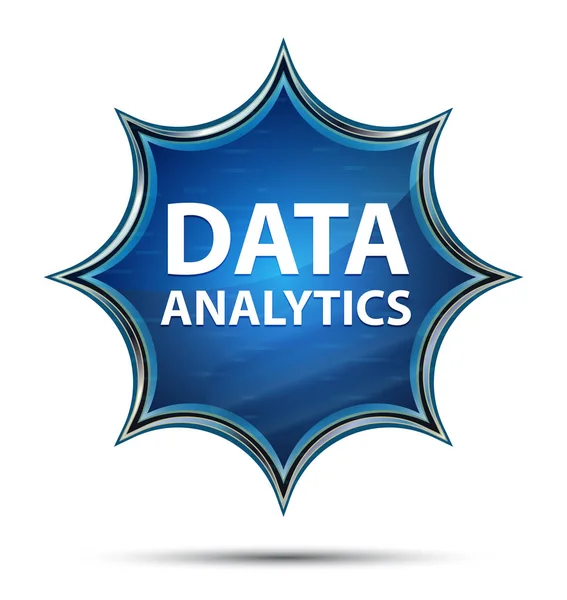 Магическая синяя кнопка "Data Analytics" — стоковое фото