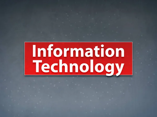 Informationsteknik röd banner abstrakt bakgrund — Stockfoto