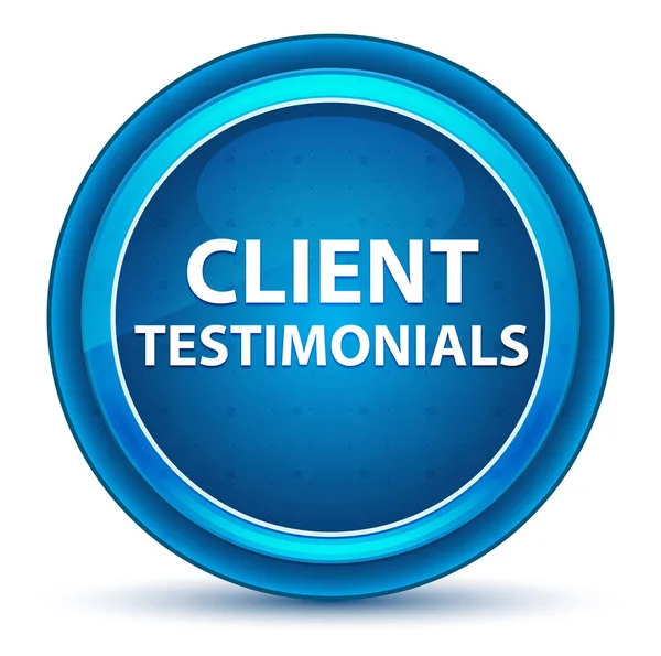 Müşteri Referansları Eyeball Mavi Yuvarlak Düğme