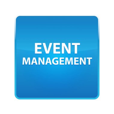 Olay Yönetimi parlak mavi kare düğmesi