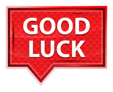 İyi Şanslar sisli pembe afiş düğmesi gül