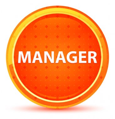 Manager Natural Orange Yuvarlak Düğme