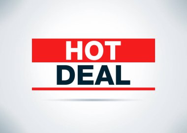 Hot Deal Soyut Düz Arka Plan Tasarım İllüstrasyon