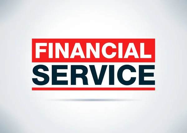 Χρηματοοικονομική υπηρεσία αφηρημένο επίπεδη απεικόνιση σχεδιασμού — Φωτογραφία Αρχείου
