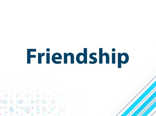 Friendship Modern Flat Design Blue Abstract Background — Stock Photo, Image