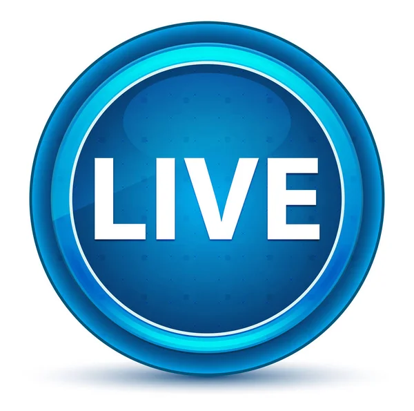 Canlı Eyeball Mavi Yuvarlak Düğme