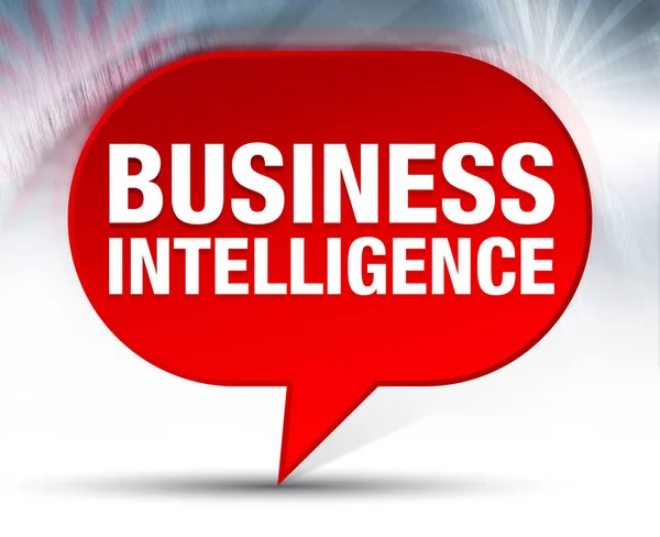 Business Intelligence czerwona bańka tło — Zdjęcie stockowe