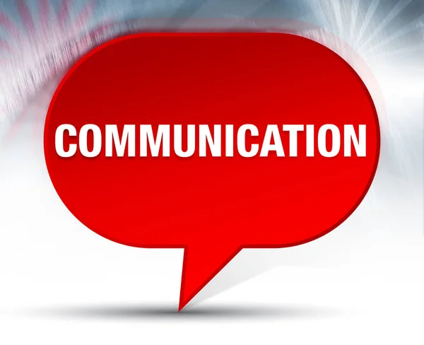 Communication Red Bubble Background — Stock Photo, Image