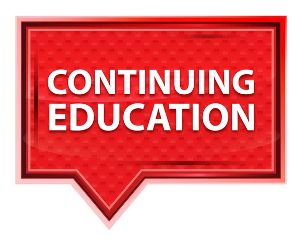 Continuing Education misty rose pink banner button