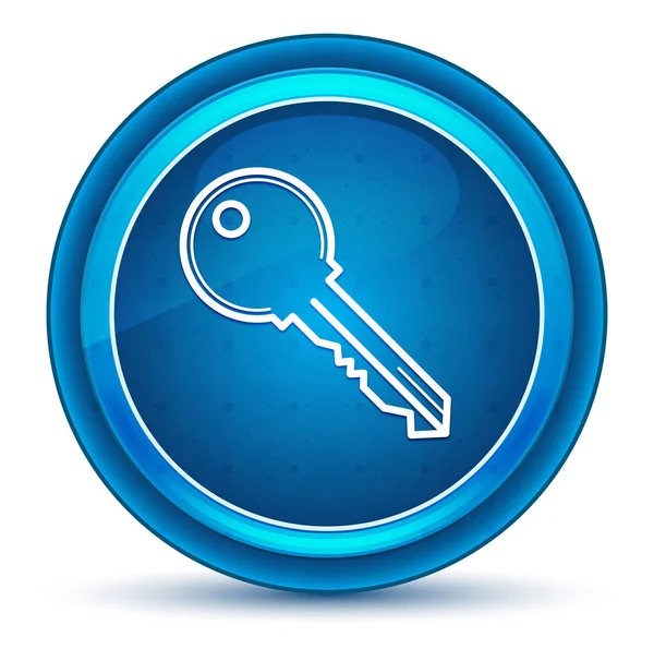 Key icon Eyeball blauwe ronde knop — Stockfoto