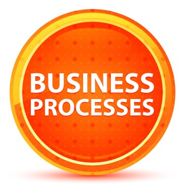 İş Süreçleri Doğal Turuncu Yuvarlak Düğme