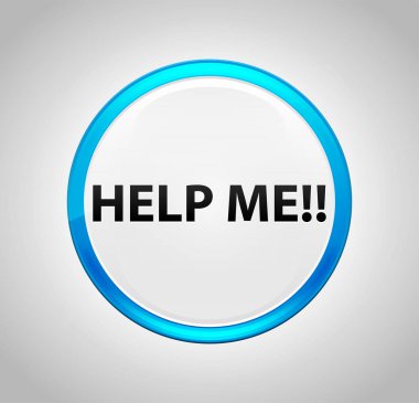 Yardım et!! Yuvarlak Mavi Buton