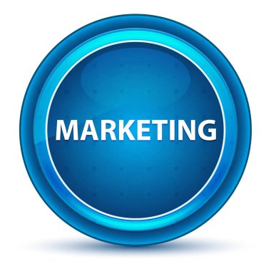 Pazarlama Eyeball Mavi Yuvarlak Düğme