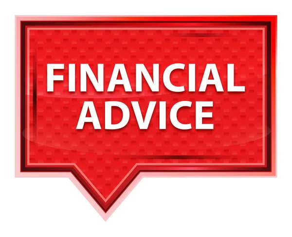 Financial Advice misty rose pink banner button