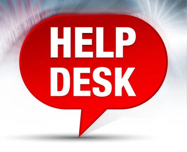 Help Desk piros buborék háttér — Stock Fotó