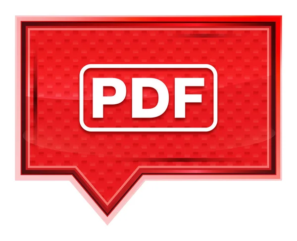 Pdf 图标薄雾玫瑰粉红色横幅按钮 — 图库照片