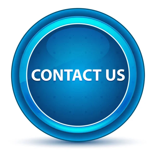 Bize Ulaşın Eyeball Mavi Yuvarlak Düğme